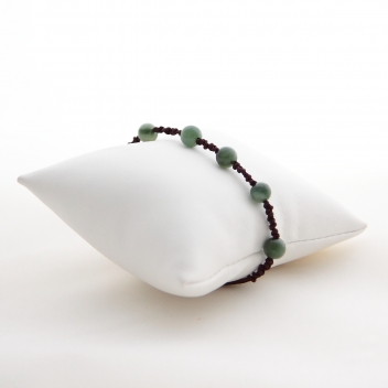 Bracelet boule en jade cordon
